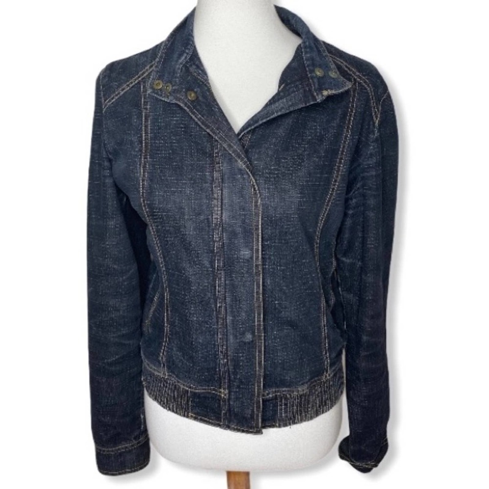 Sisley Dark Denim Zip Jacket